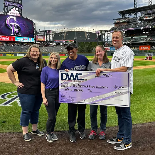 Give Back, A Lot!  DWC Charity Partnership with Colorado Rockies is a Home Run!